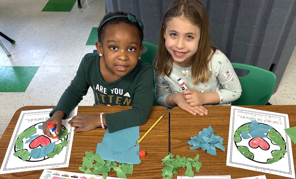 students making artwork