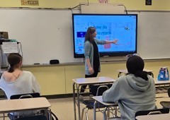 teacher and students in class