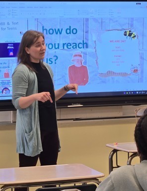 teacher in class