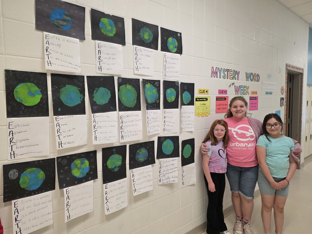 students with artwork