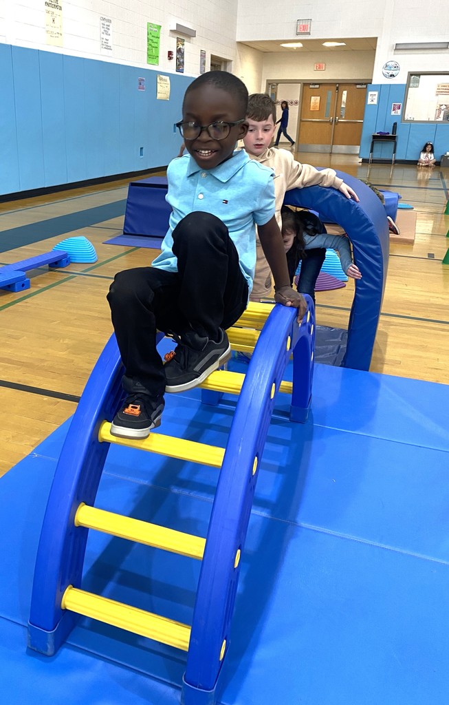 student in PE class