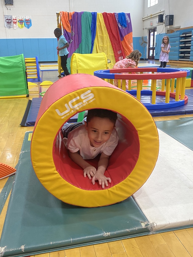 student in PE class