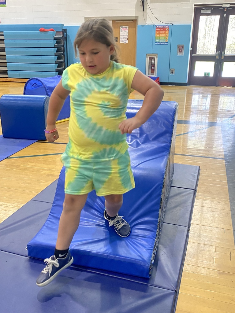 student in PE class