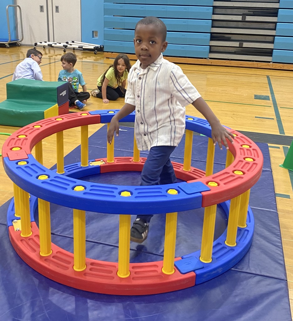 student in PE class