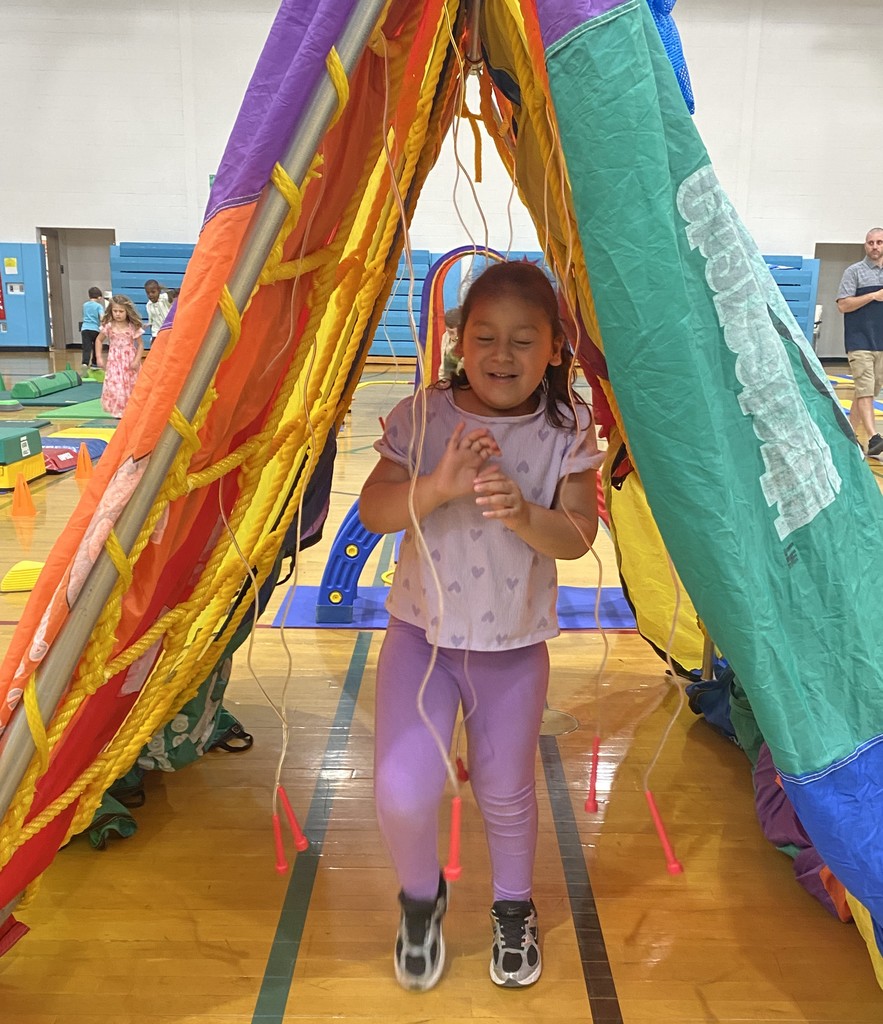 student in PE class
