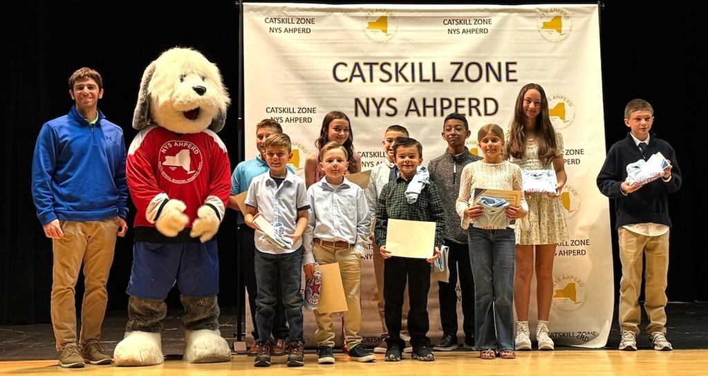 Students getting awards