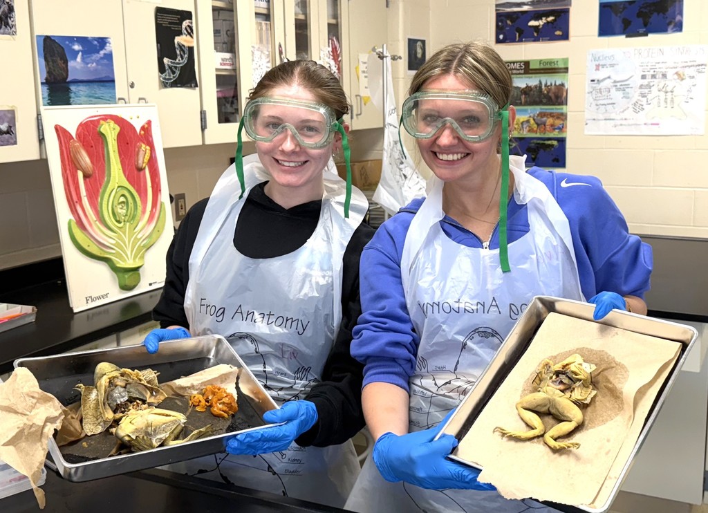 students in science lab