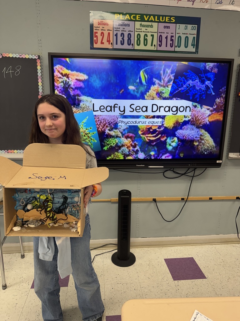 student with presentation