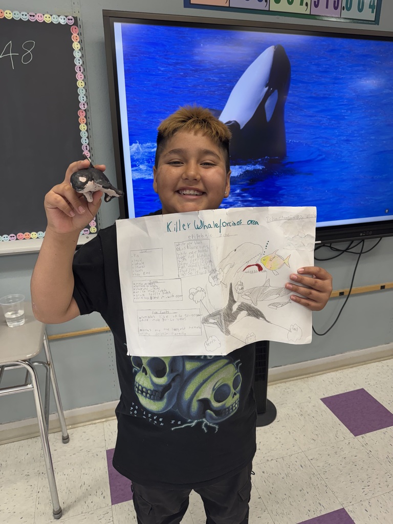 student with presentation