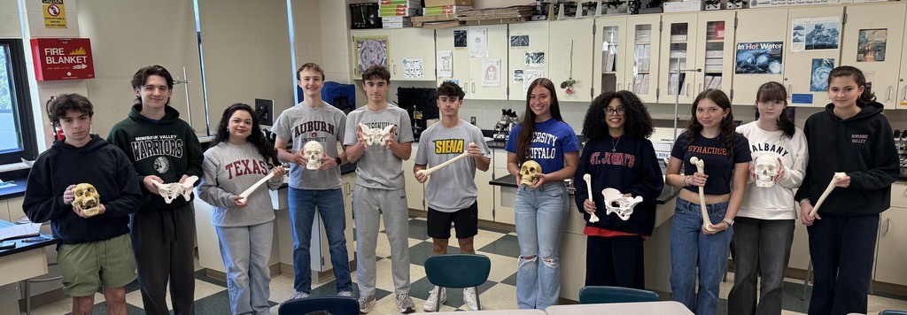 students with bones