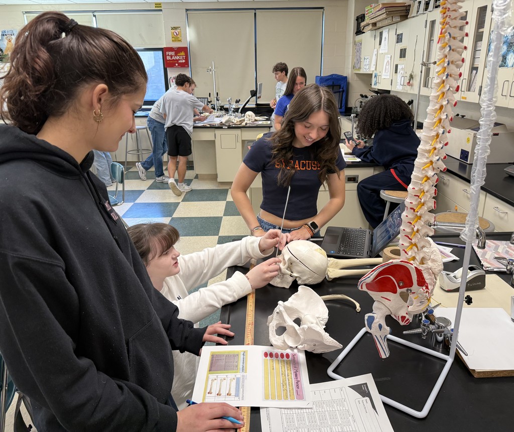 students with bones
