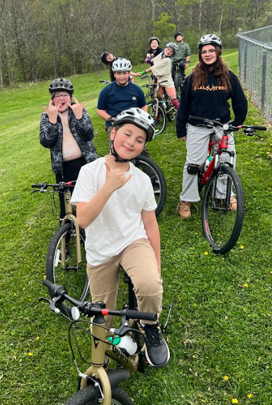 student bikers
