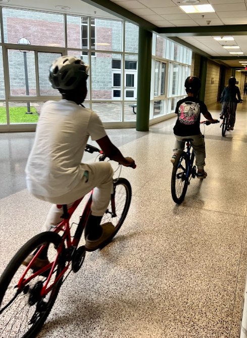 student bikers