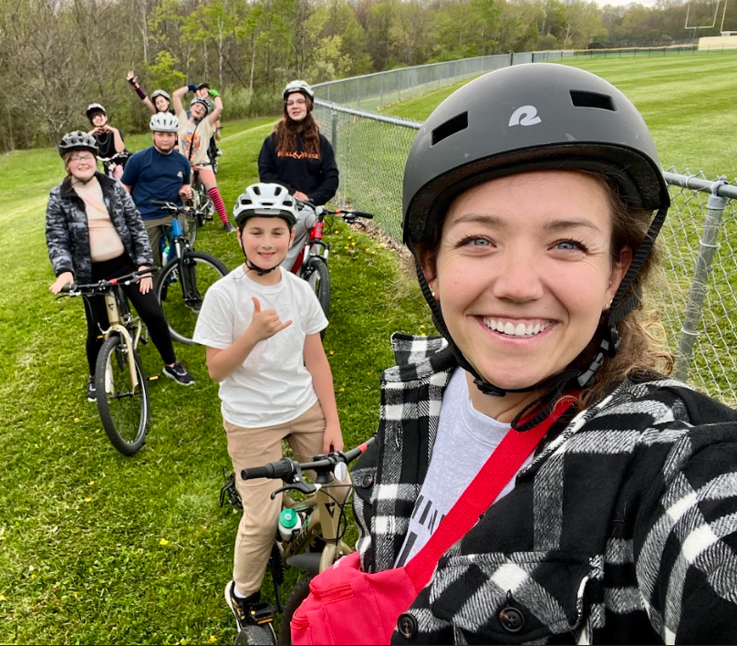student bikers