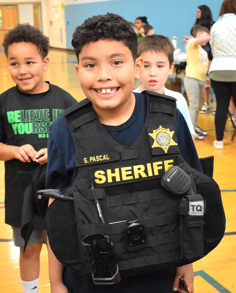 student at career day