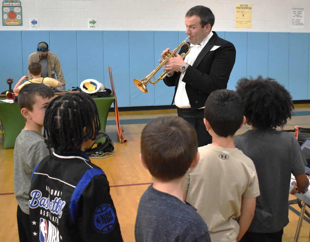 students at career day