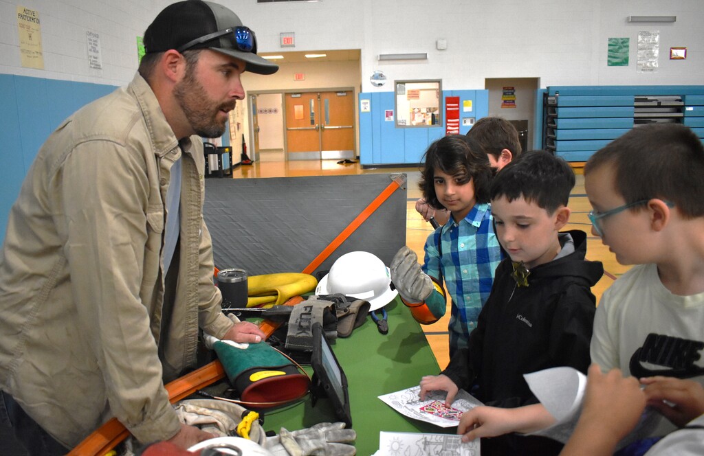 students at career day