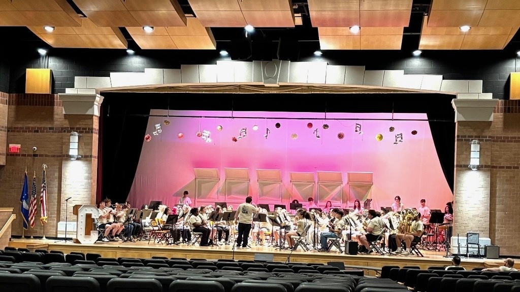 students on stage