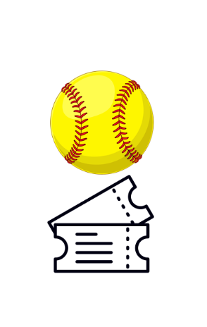 softball ticket art