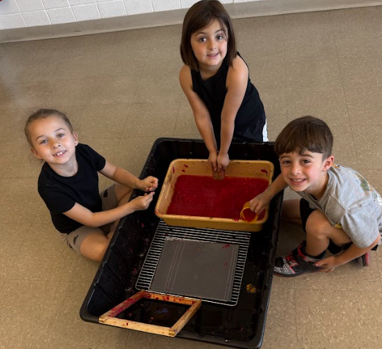 kids in art class