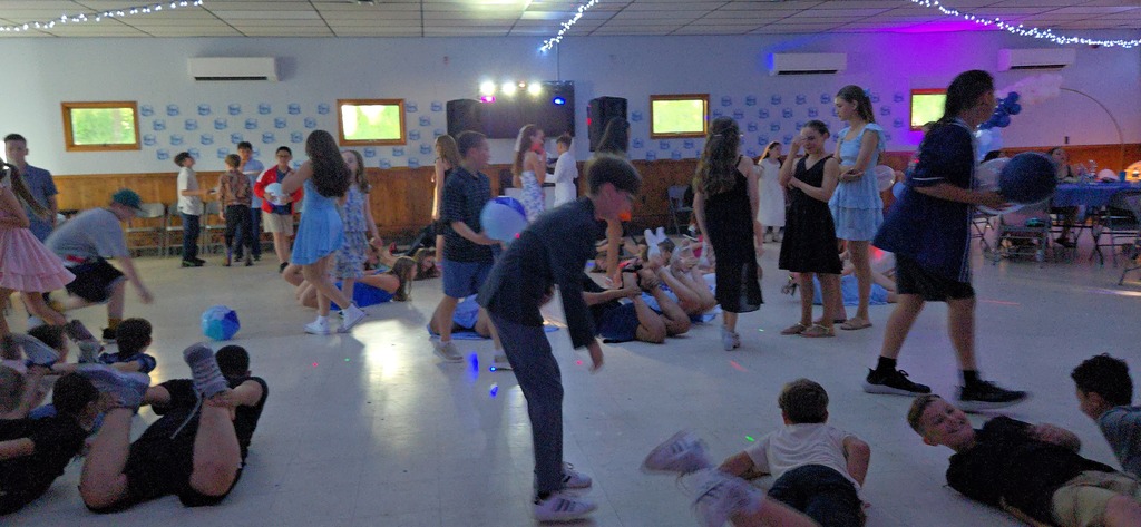 students at dance