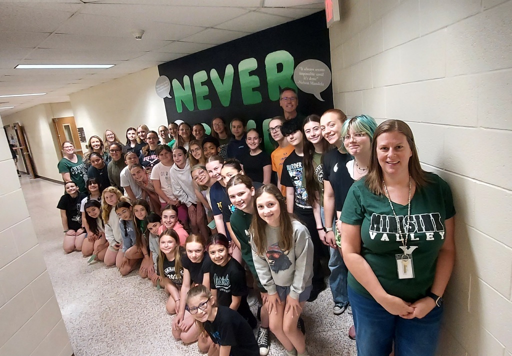 students with mural