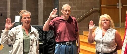 people being sworn in