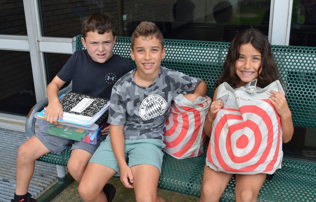kids and school supplies