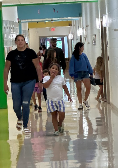 families at drop off