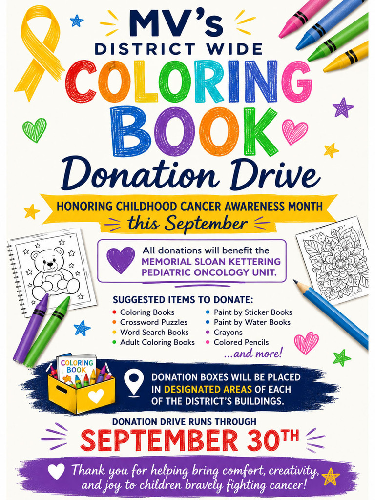 artwork about coloring book drive