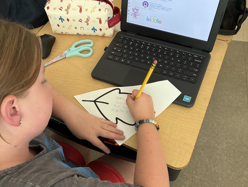 student coloring