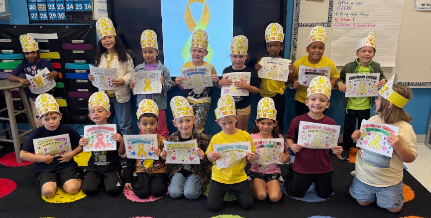 students with hats 