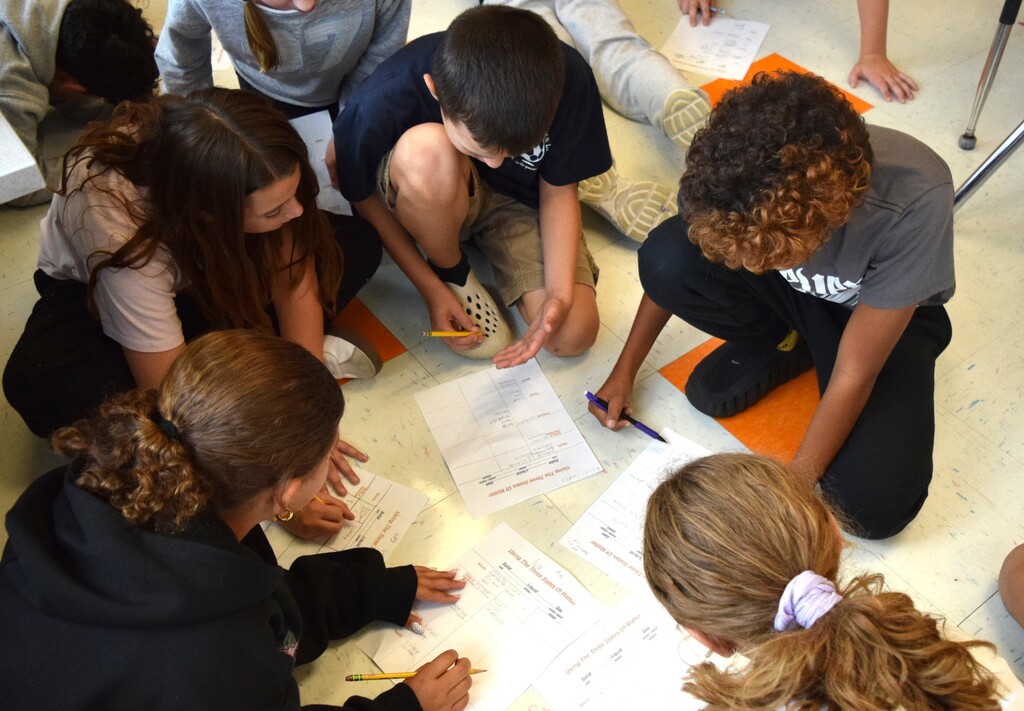 students in class