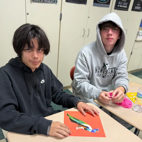 students in class