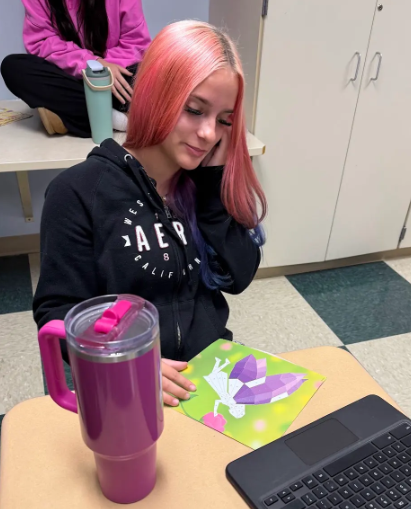 student in class