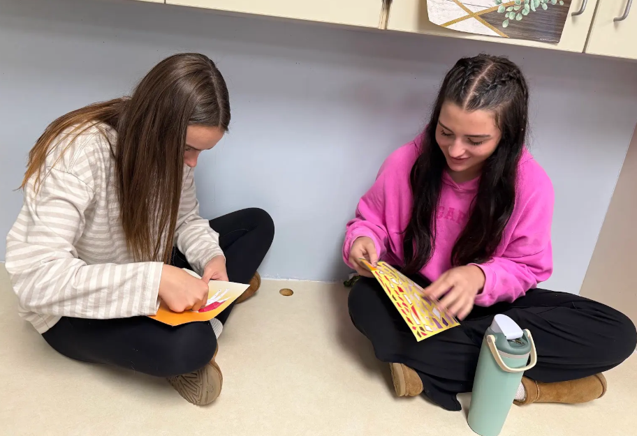 students in class
