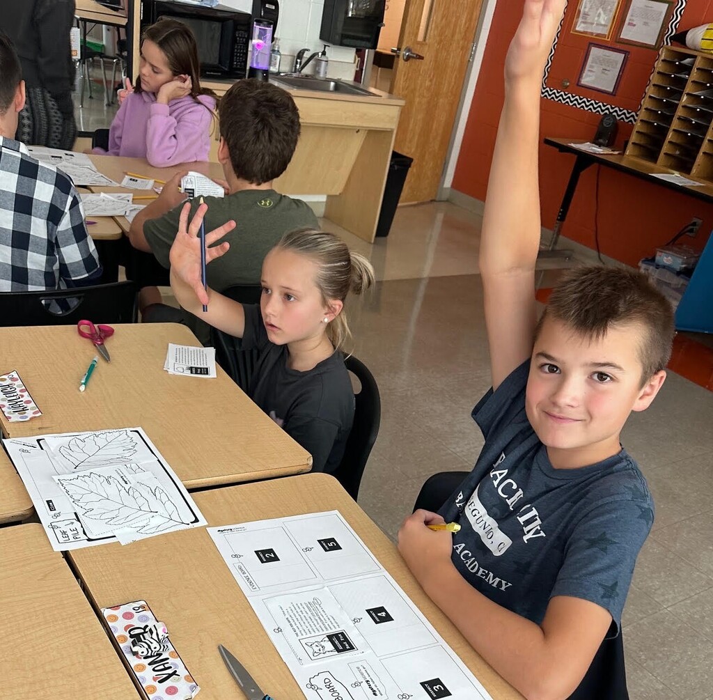 students in class