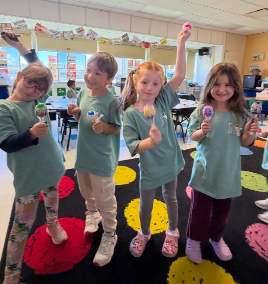 students dancing