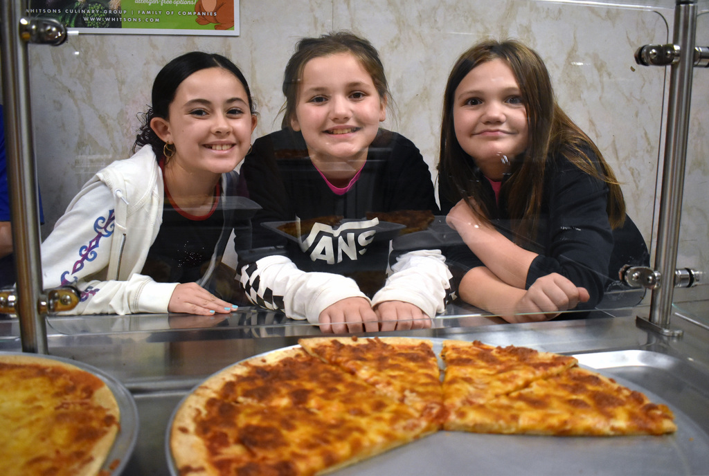 students at lunch