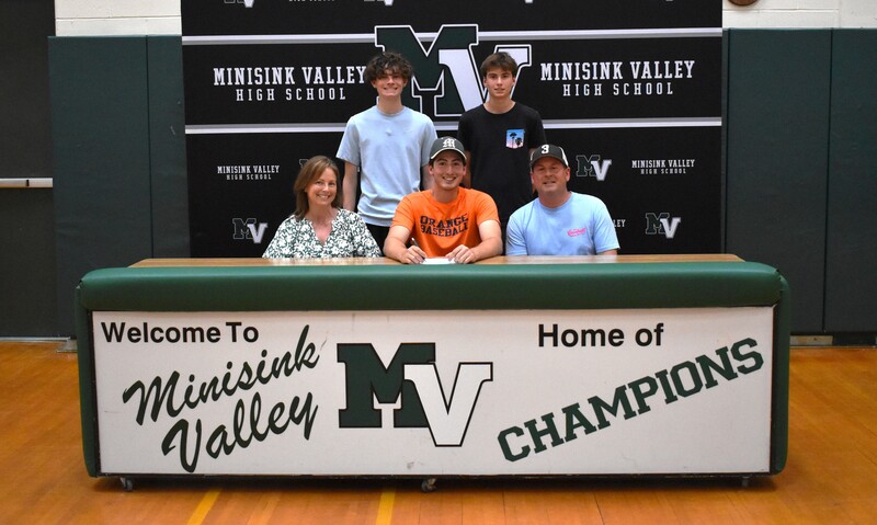 student athlete and family