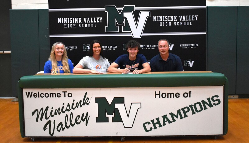 student athlete and family