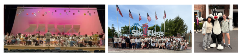 HS band students on trip