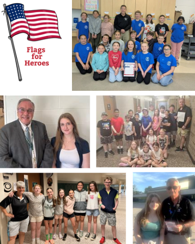 Flags for heroes honorees