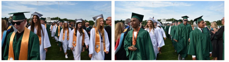 seniors at graduation
