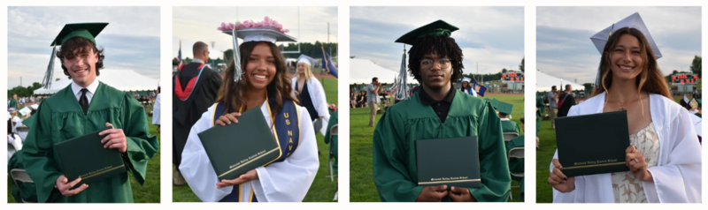 students at graduation