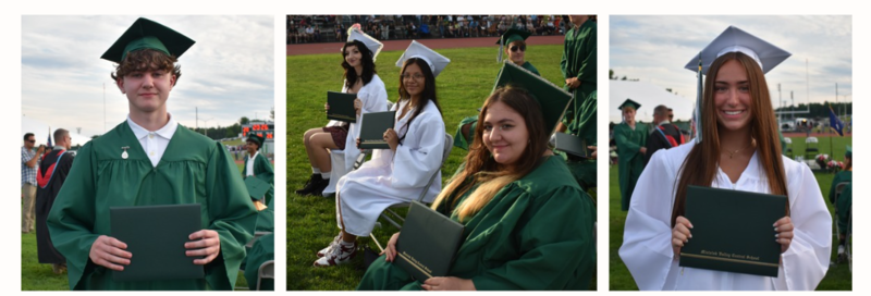 students at graduation