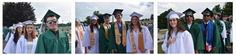 students at graduation