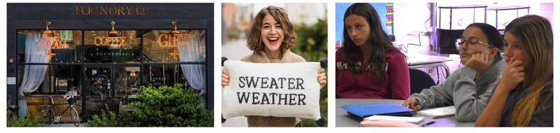 storefront and students