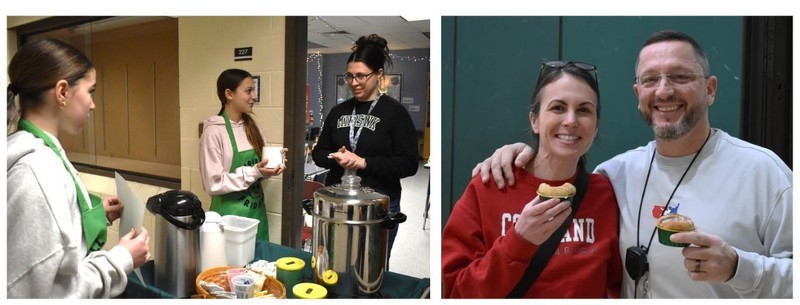 teachers with baked good