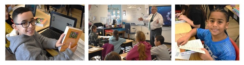 students with dictionaries